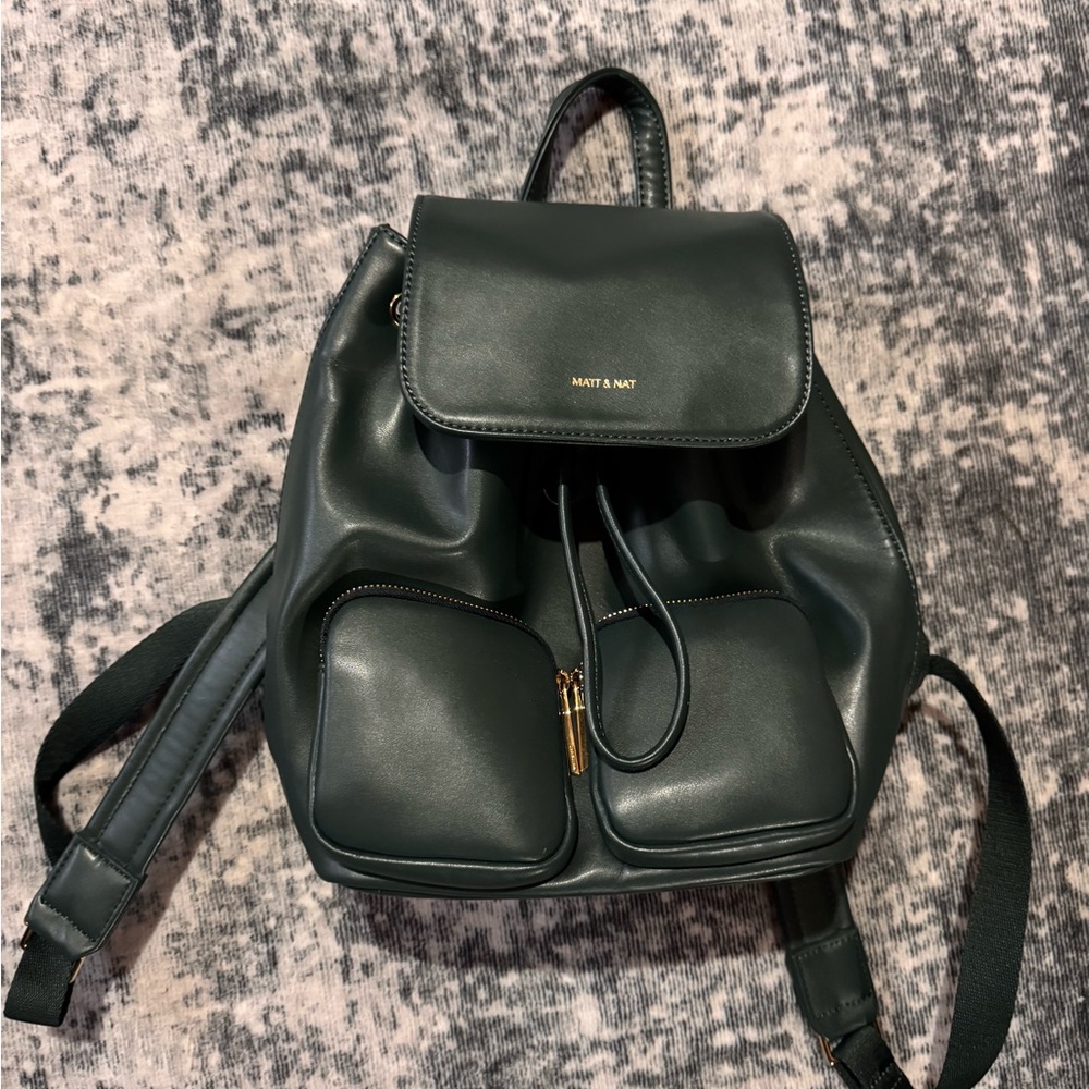 Matt & Nat Dark Green Backpack